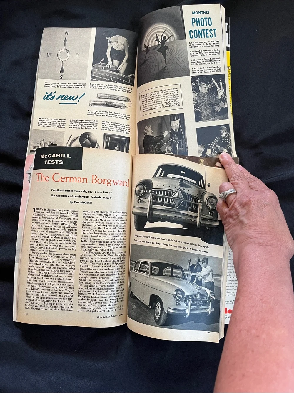 Vtg Lot 4 1955 MECHANIX ILLUSTRATED Magazines 50s DIY Transportation Cars Boats+